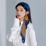 twill imitation silk scarf, view 3 - MRSLM