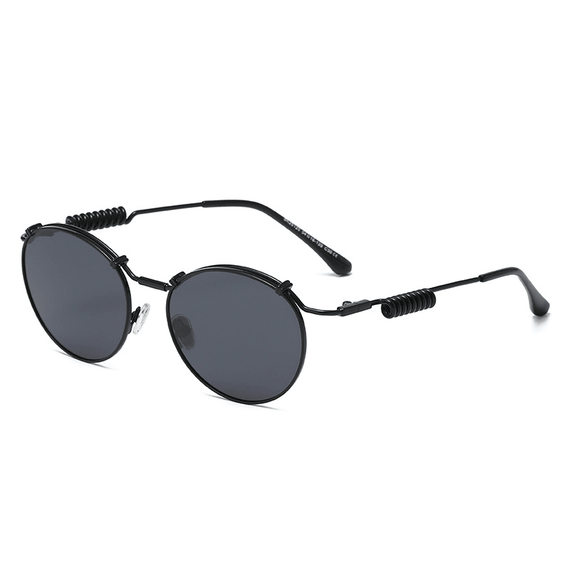 retro round polarized sunglasses, view 7 - MRSLM