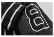 retro color block baseball jacket, view 13 - MRSLM
