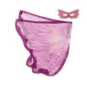 watercolor butterfly shawl, view 5 - MRSLM