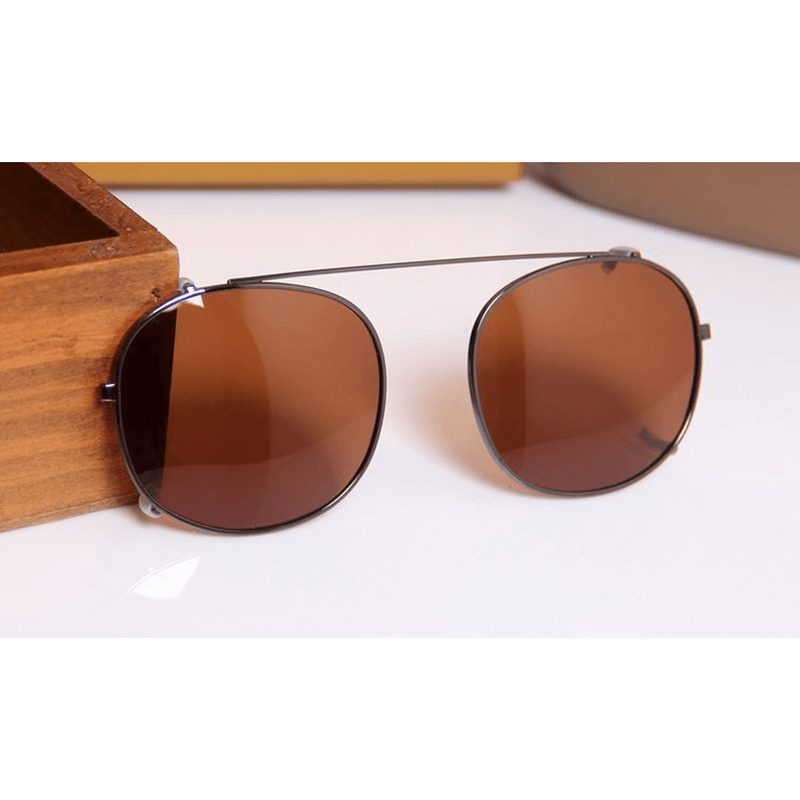 polarized clip-on driving sunglasses, view 3 - MRSLM