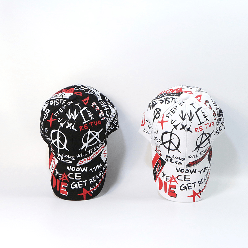 Graffiti hip hop baseball cap, view 3 - MRSLM