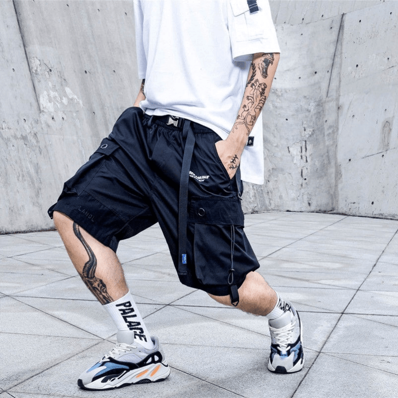 men's cotton cargo shorts, view 2 - MRSLM