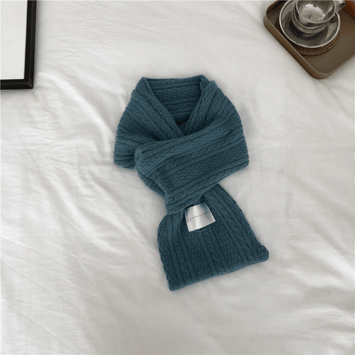 pure color knitted warm scarf - MRSLM