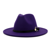 Wool felt jazz hat with belt, view 12 - MRSLM