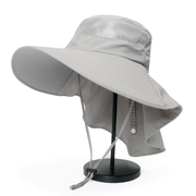 men's cotton wide brim fisherman hat, view 3 - MRSLM
