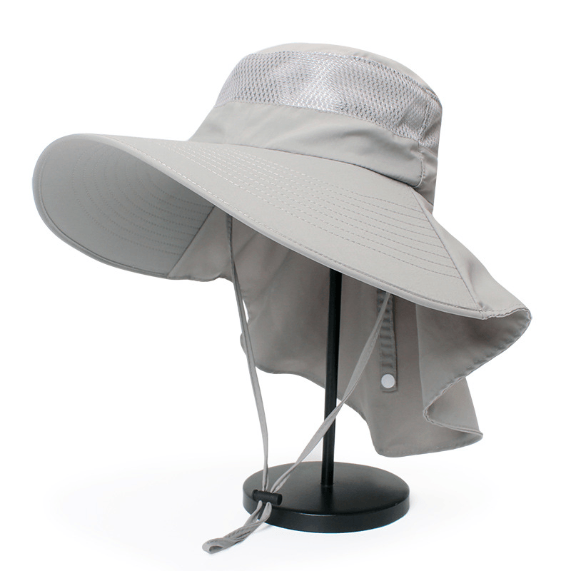 men's cotton wide brim fisherman hat, view 3 - MRSLM