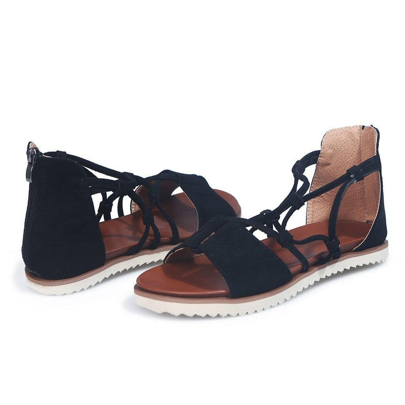 leopard print non-slip flat sandals, view 3 - MRSLM