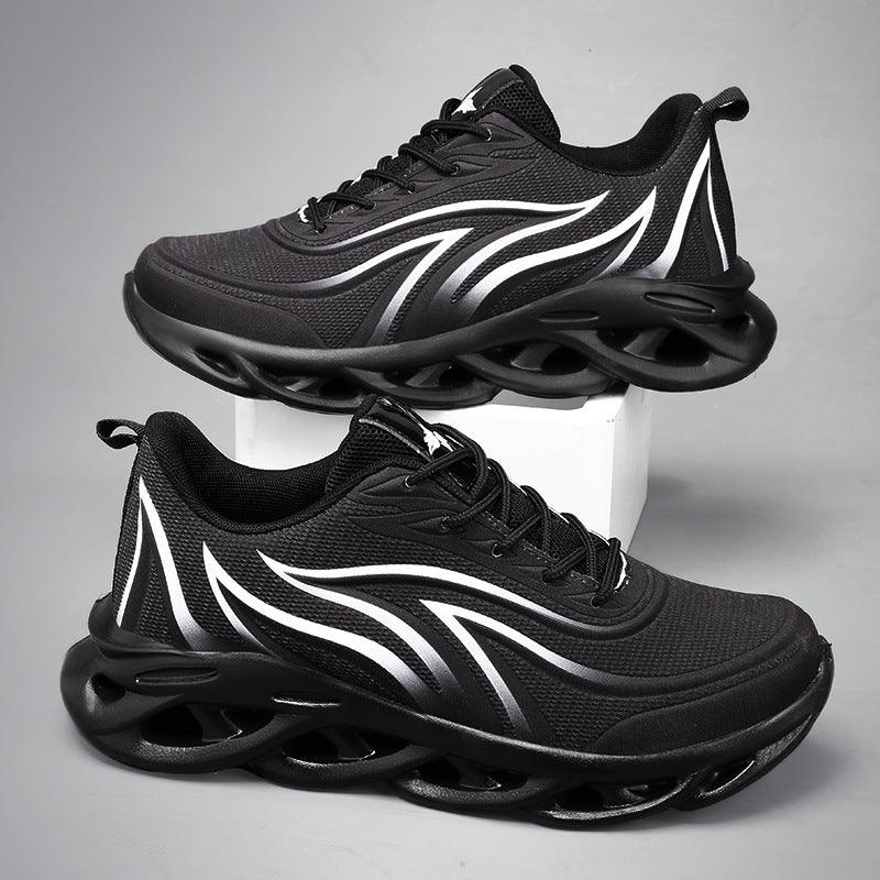 Men's sports mesh running shoes, flame pattern, view 10 - MRSLM