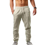 linen loose casual trousers, view 8 - MRSLM