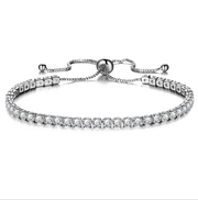 inlaid zircon push-pull bracelet, view 10 - MRSLM