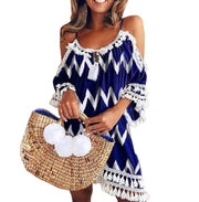 Bohemian print jumpsuit skirt, view 3 - MRSLM
