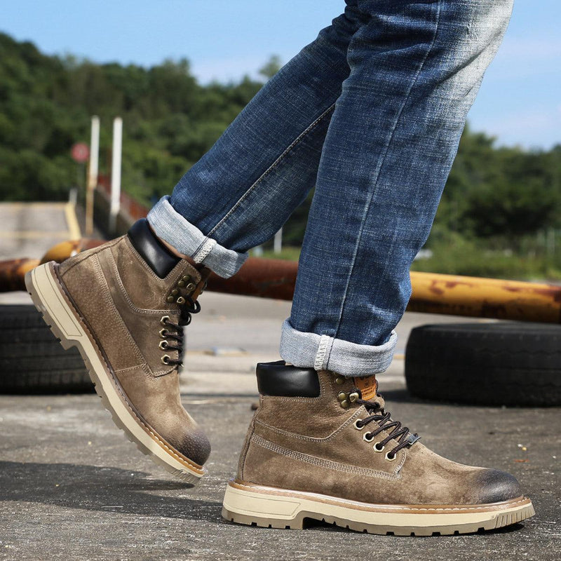 Men's frosted breathable khaki boots, view 5 - MRSLM