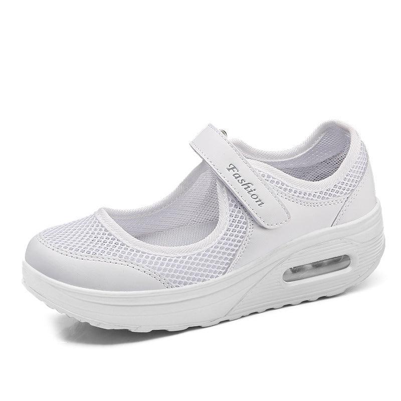 Women's thick-soled mesh walking shoes, view 2 - MRSLM