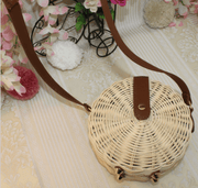 hand woven rattan shoulder bag, view 8 - MRSLM
