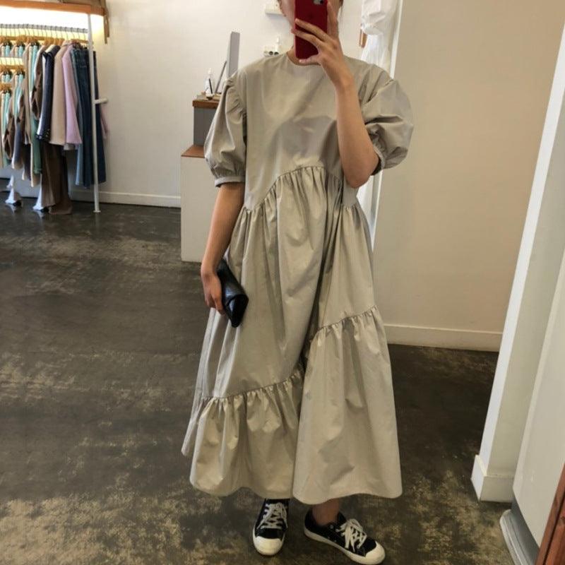 Ragged bubble sleeve dress, view 3 - MRSLM