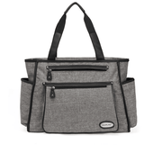 striped diaper shoulder bag, view 2 - MRSLM