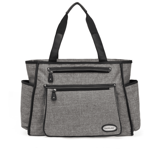 striped diaper shoulder bag, view 2 - MRSLM