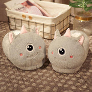 Cute plush home slippers, view 7 - MRSLM
