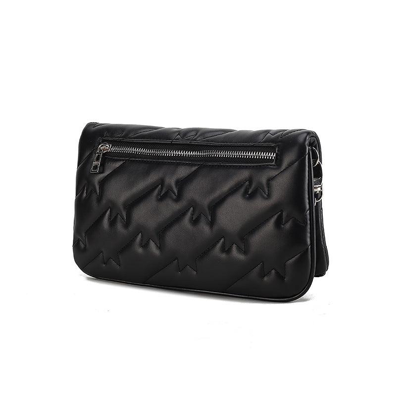 black leather crossbody bag, view 5 - MRSLM