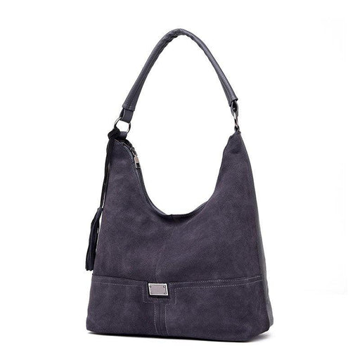 faux suede shoulder crossbody bag, view 9 - MRSLM
