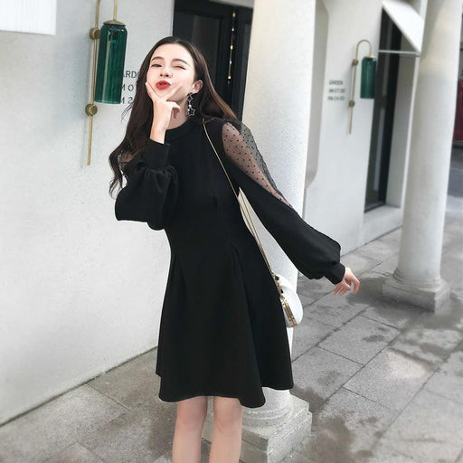 spliced lantern sleeve dress - MRSLM