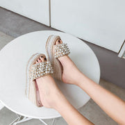 women's roman wedge sandals, view 3 - MRSLM