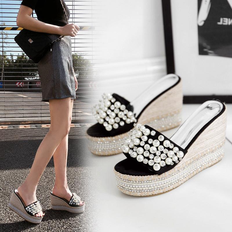 women's roman wedge sandals, view 2 - MRSLM