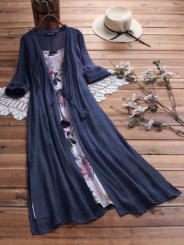 Casual long skirt two-piece set, view 4 - MRSLM
