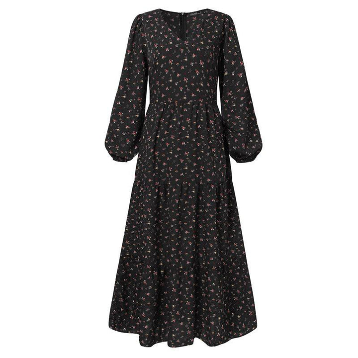 Effortlessly Chic: Women's V-Neck Chiffon Swing Dress for Casual Occasions - MRSLM