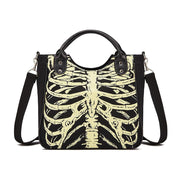 black canvas messenger bag, view 6 - MRSLM