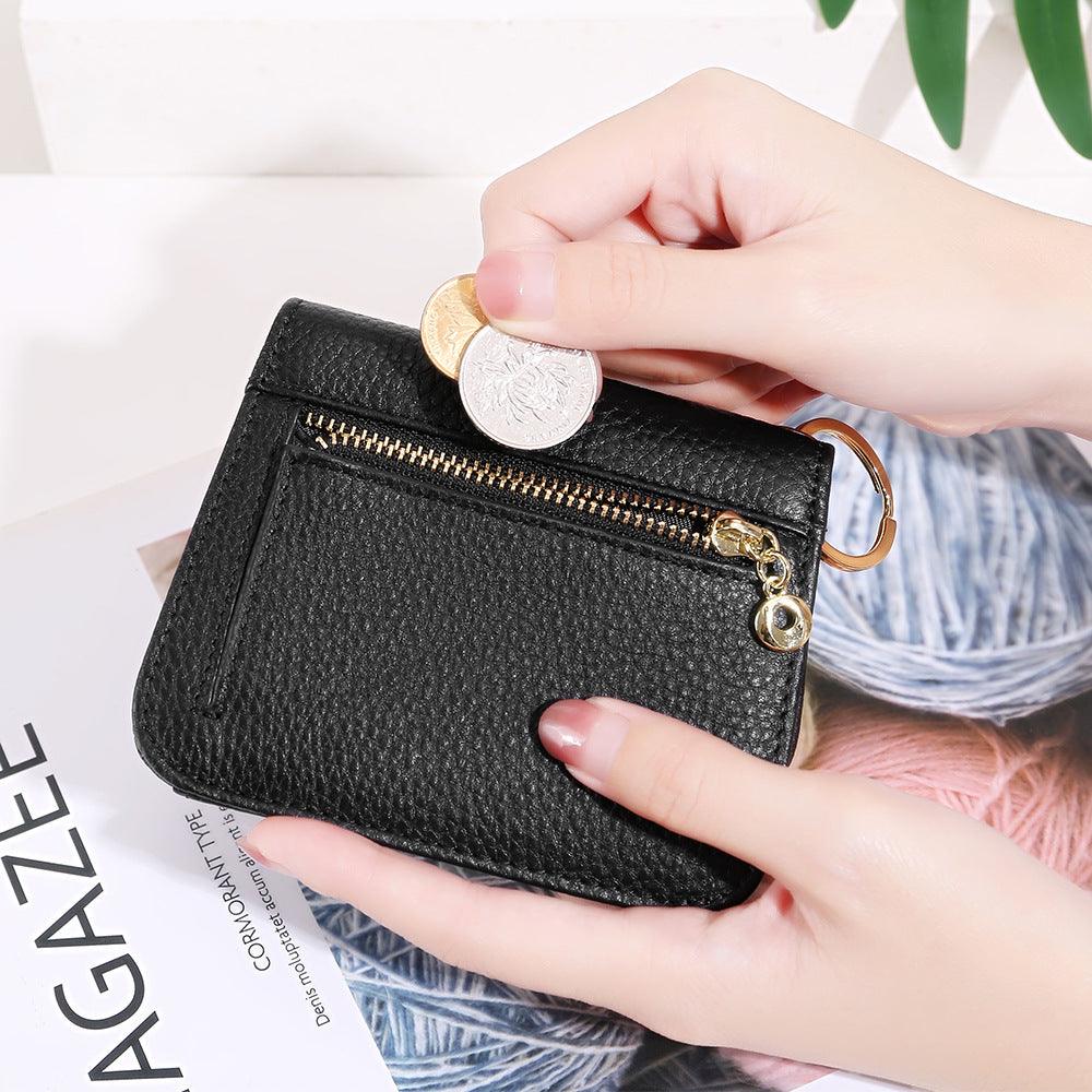 Fashion Cowhide Small Cute Zipper Coin Purse - MRSLM