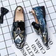 Men's casual slip-on PU loafers, view 5 - MRSLM