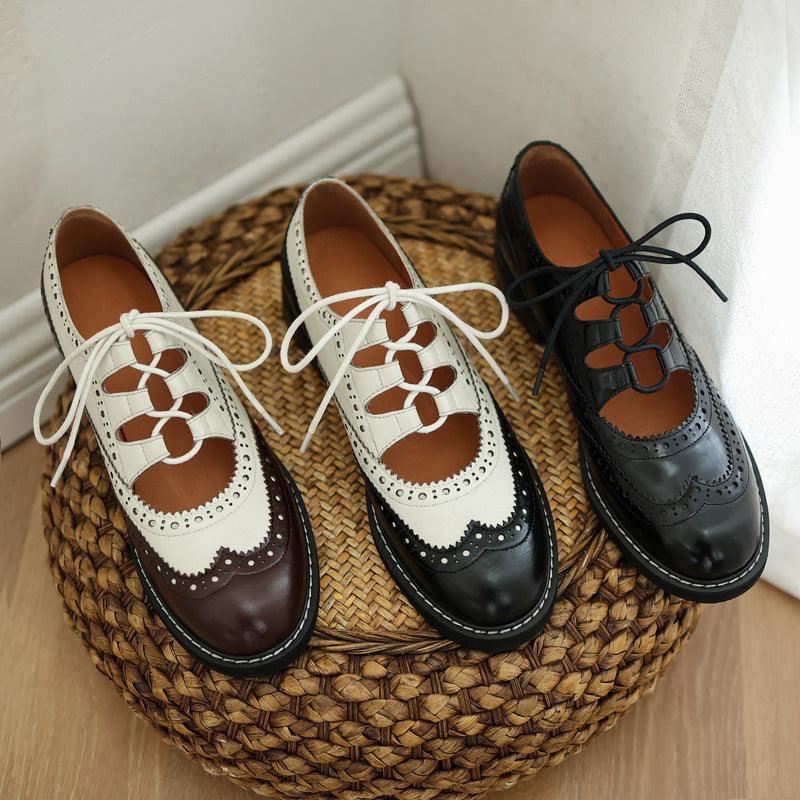 women's patent leather lace-up loafers - MRSLM