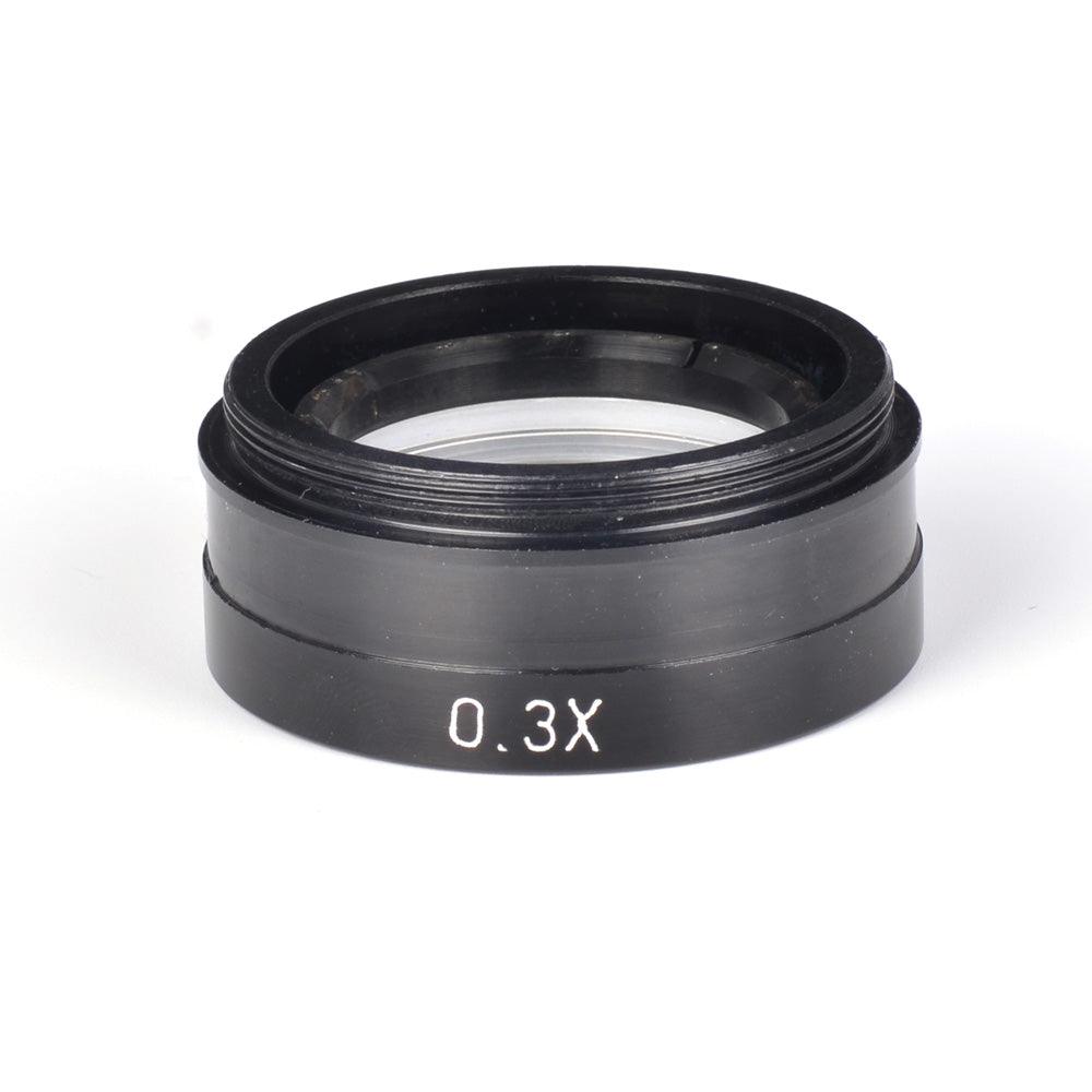 HAYEAR 0.3X 0.5X 2X Stereo Microscope Auxiliary Barlow Lens Big Attachment Objective Lens - MRSLM