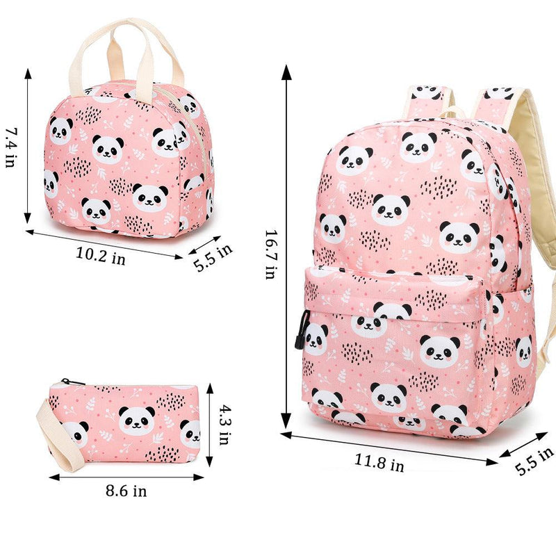 Panda kids school bag set, view 5 - MRSLM