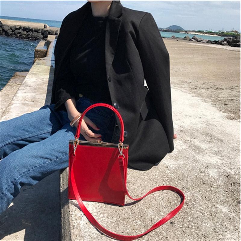 retro clip small square crossbody bag, view 5 - MRSLM