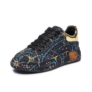 Trendy rhinestone platform casual shoes, view 4 - MRSLM