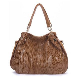 large snake print shoulder handbag - MRSLM