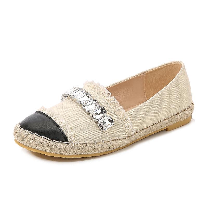 women's casual canvas flat shoes - MRSLM