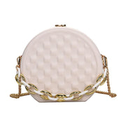 round lattice chain pouch bag, view 10 - MRSLM