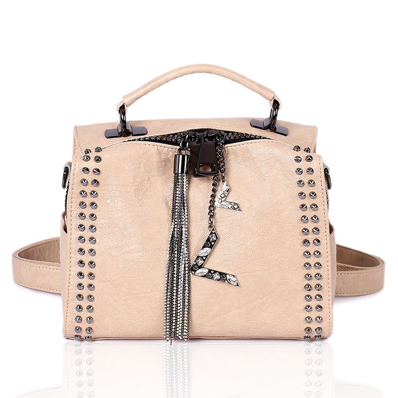 women's cowhide messenger bag, view 7 - MRSLM
