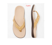 Women's flat casual flip-flop sandals, view 3 - MRSLM