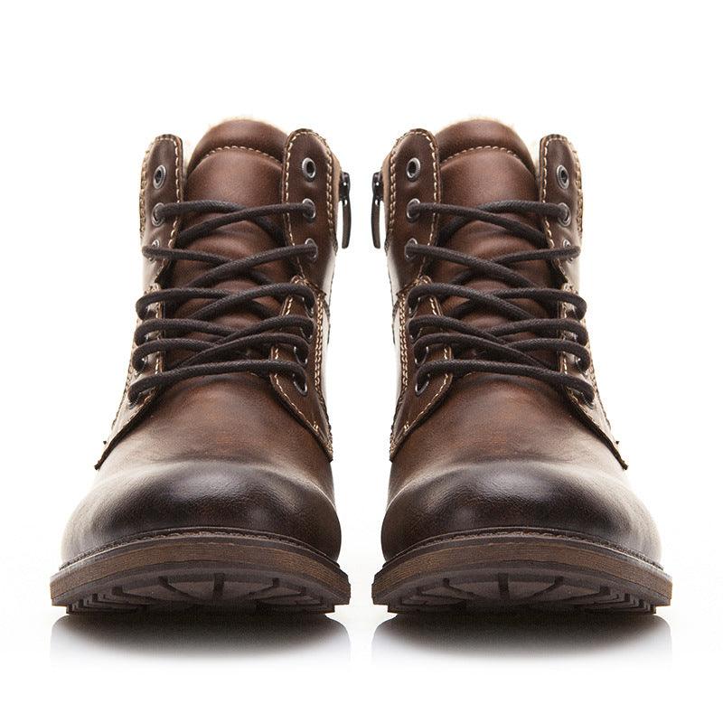 lace-up retro snow boots, view 6 - MRSLM