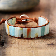 hand-woven leather bracelet, view 3 - MRSLM