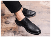 Men's brogue business shoes, view 2 - MRSLM