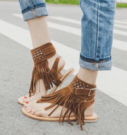 Boho gladiator sandals, view 4 - MRSLM