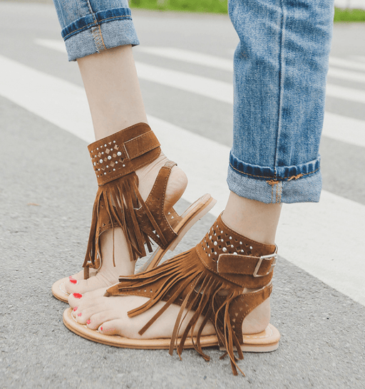 Boho gladiator sandals, view 4 - MRSLM