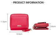 Short wallet with lychee grain buckle, view 2 - MRSLM