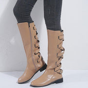 back strapped rider high boots, view 7 - MRSLM